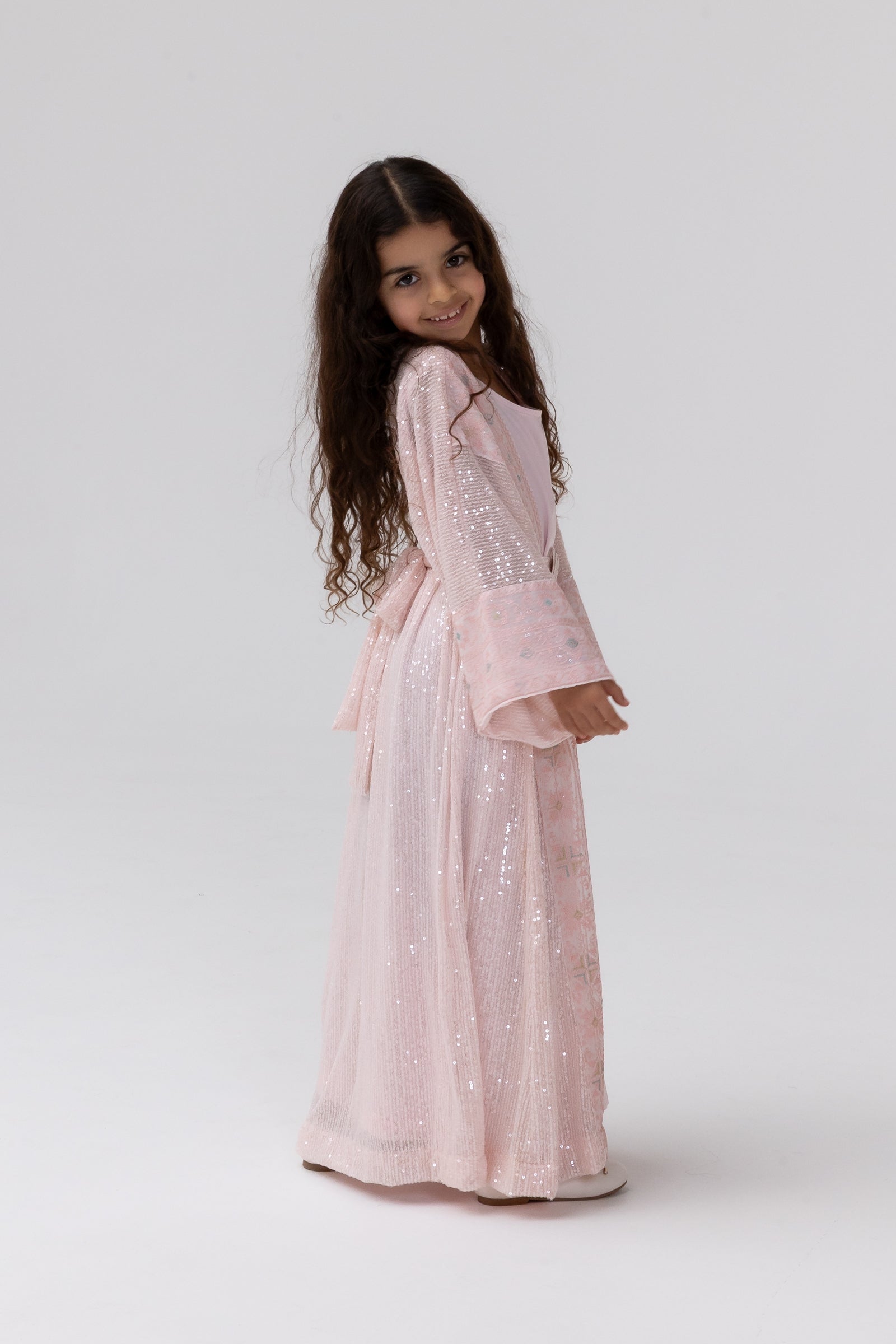 Kids Abaya with Butterfly Aplliqué