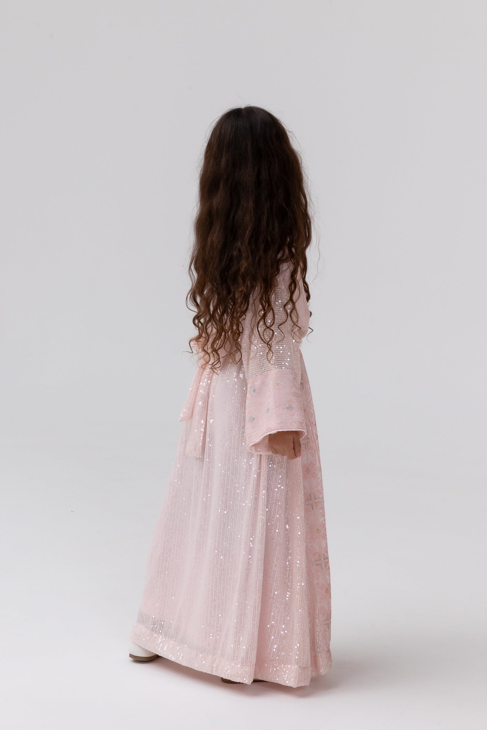 Kids Abaya with Butterfly Aplliqué