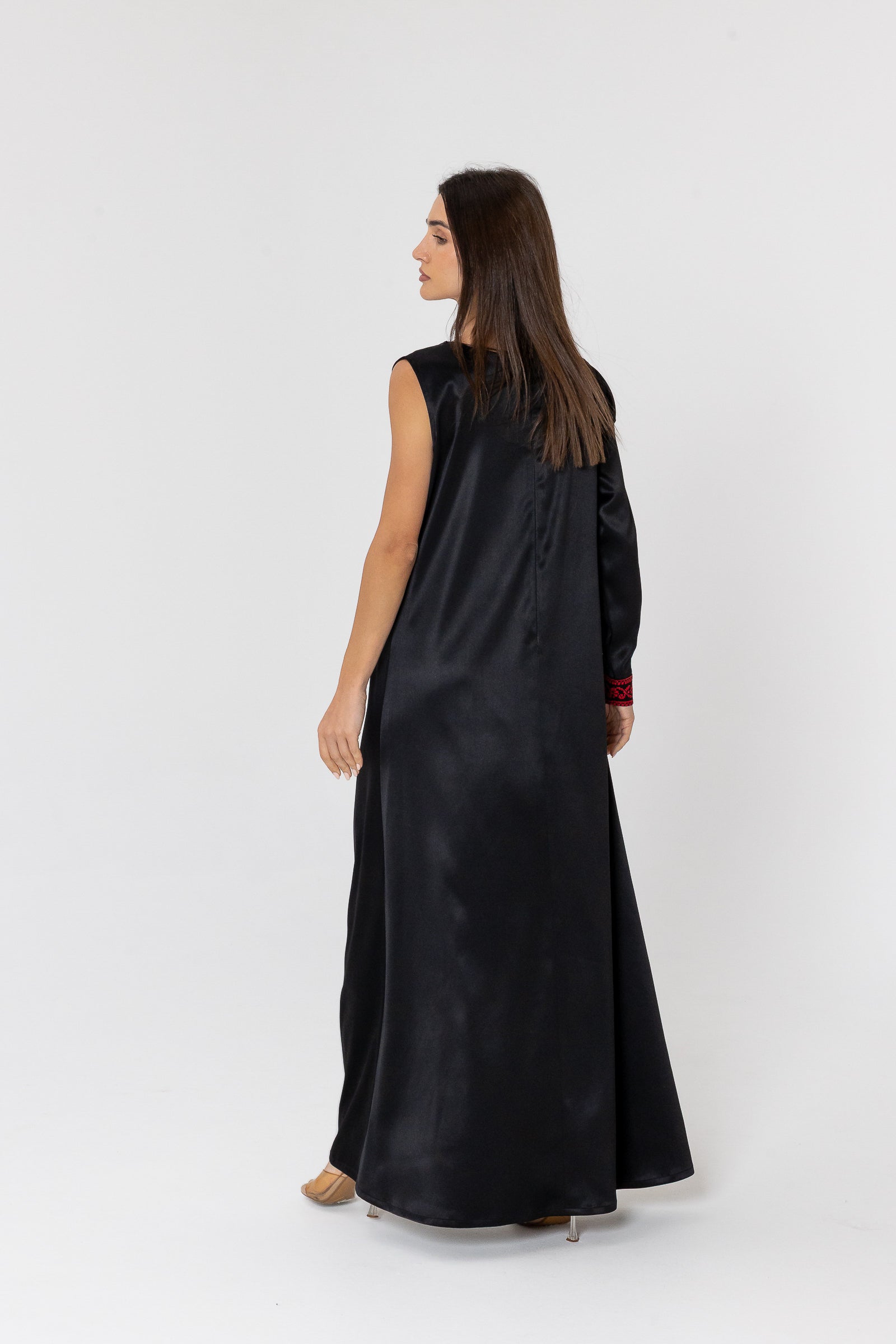 Black Two-Piece Wrap Dress