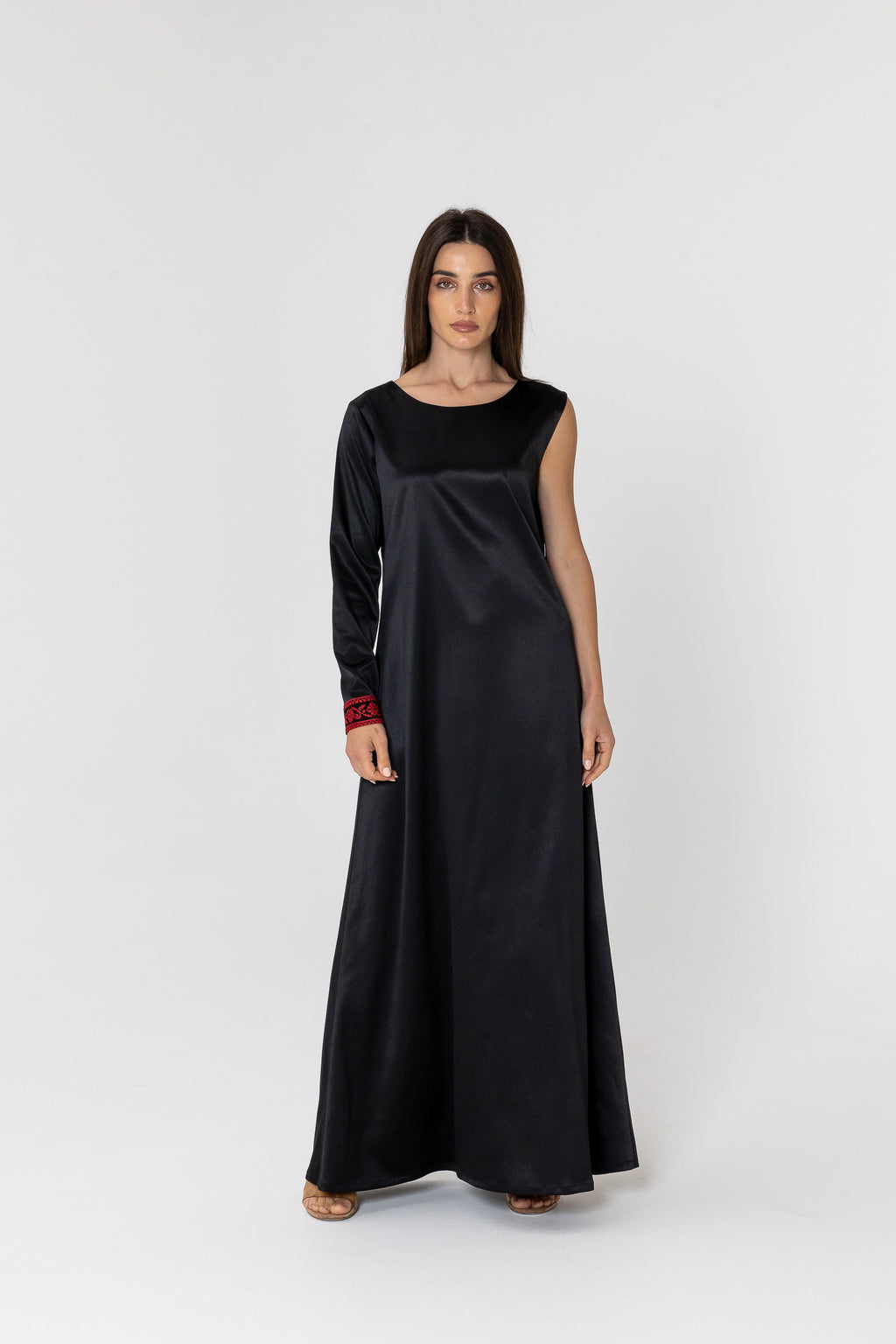 Black Two-Piece Wrap Dress