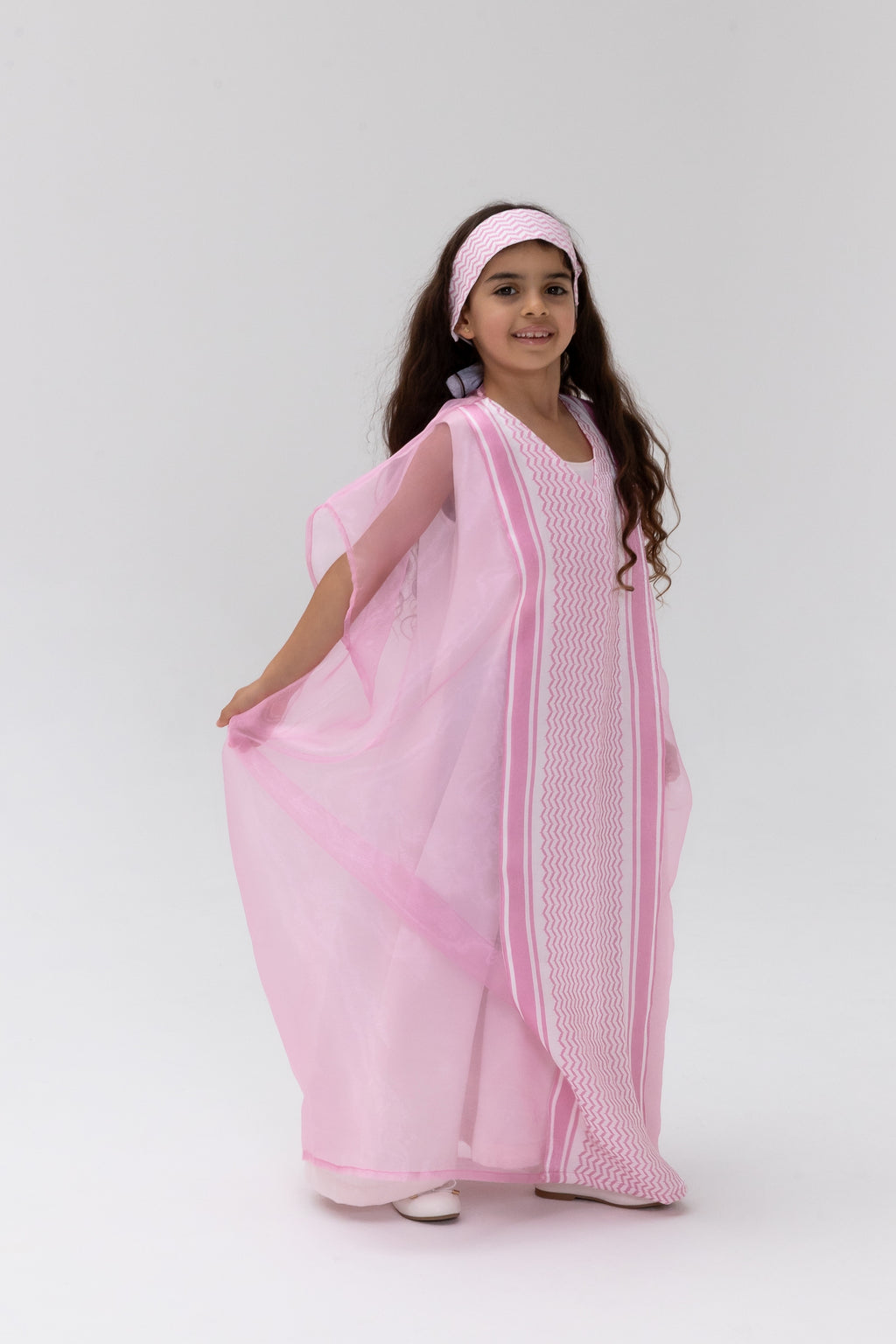 Kids Kaftan with Keffiyeh Print