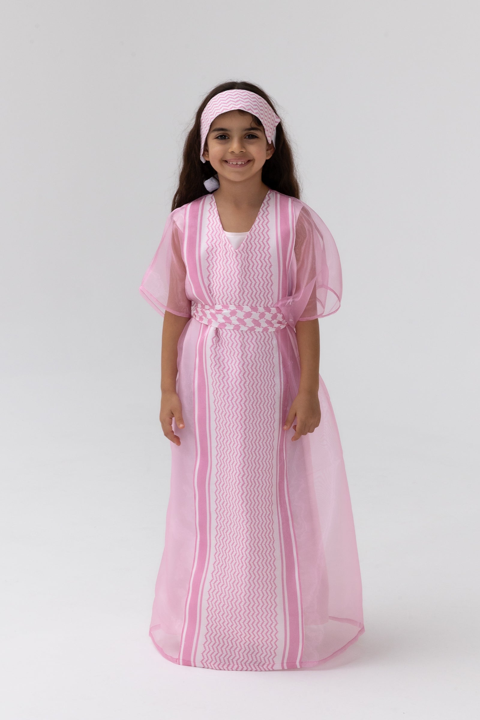 Kids Kaftan with Keffiyeh Print