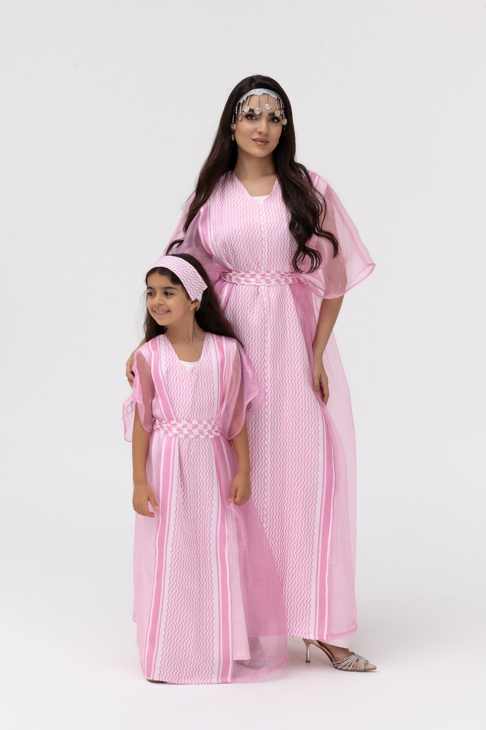 Kids Kaftan with Keffiyeh Print