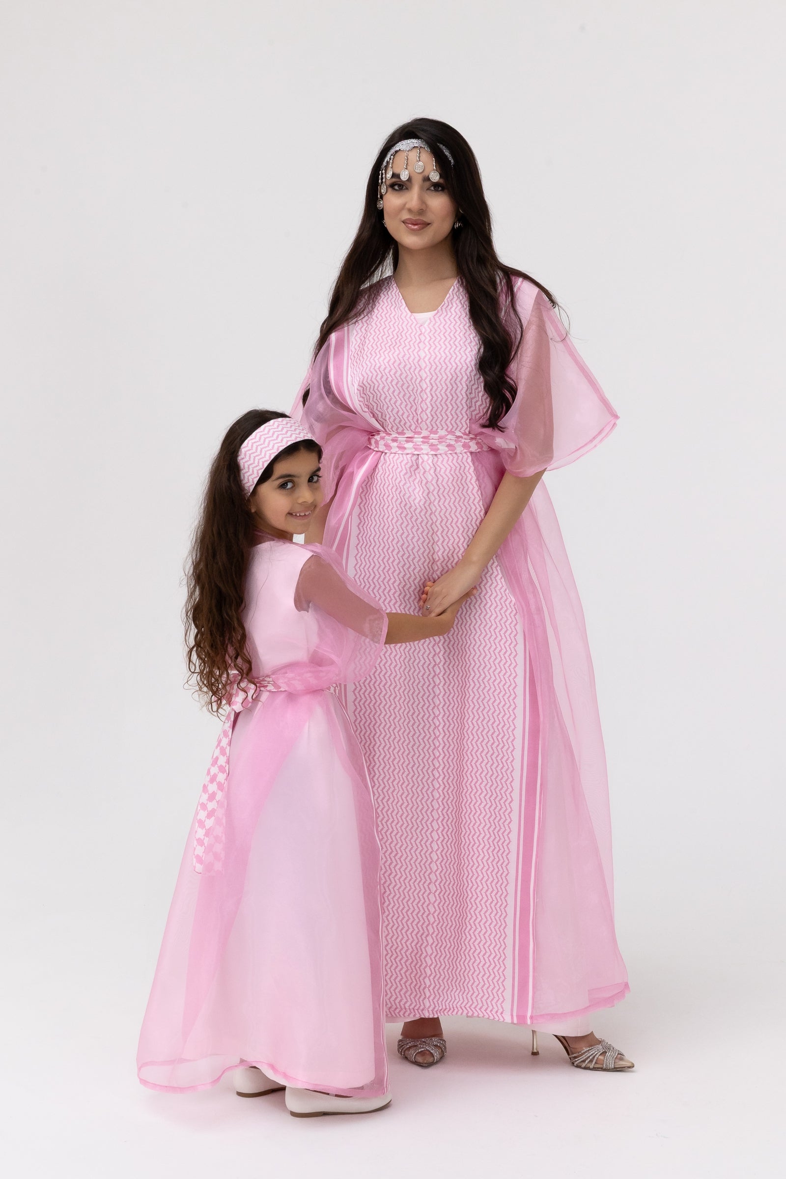 Kids Kaftan with Keffiyeh Print