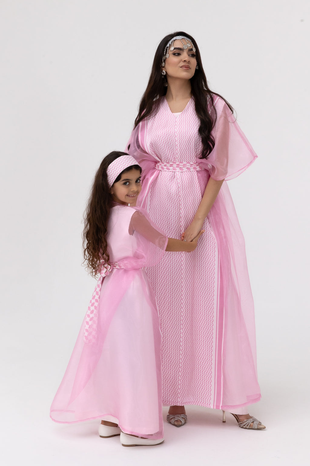 Kids Kaftan with Keffiyeh Print