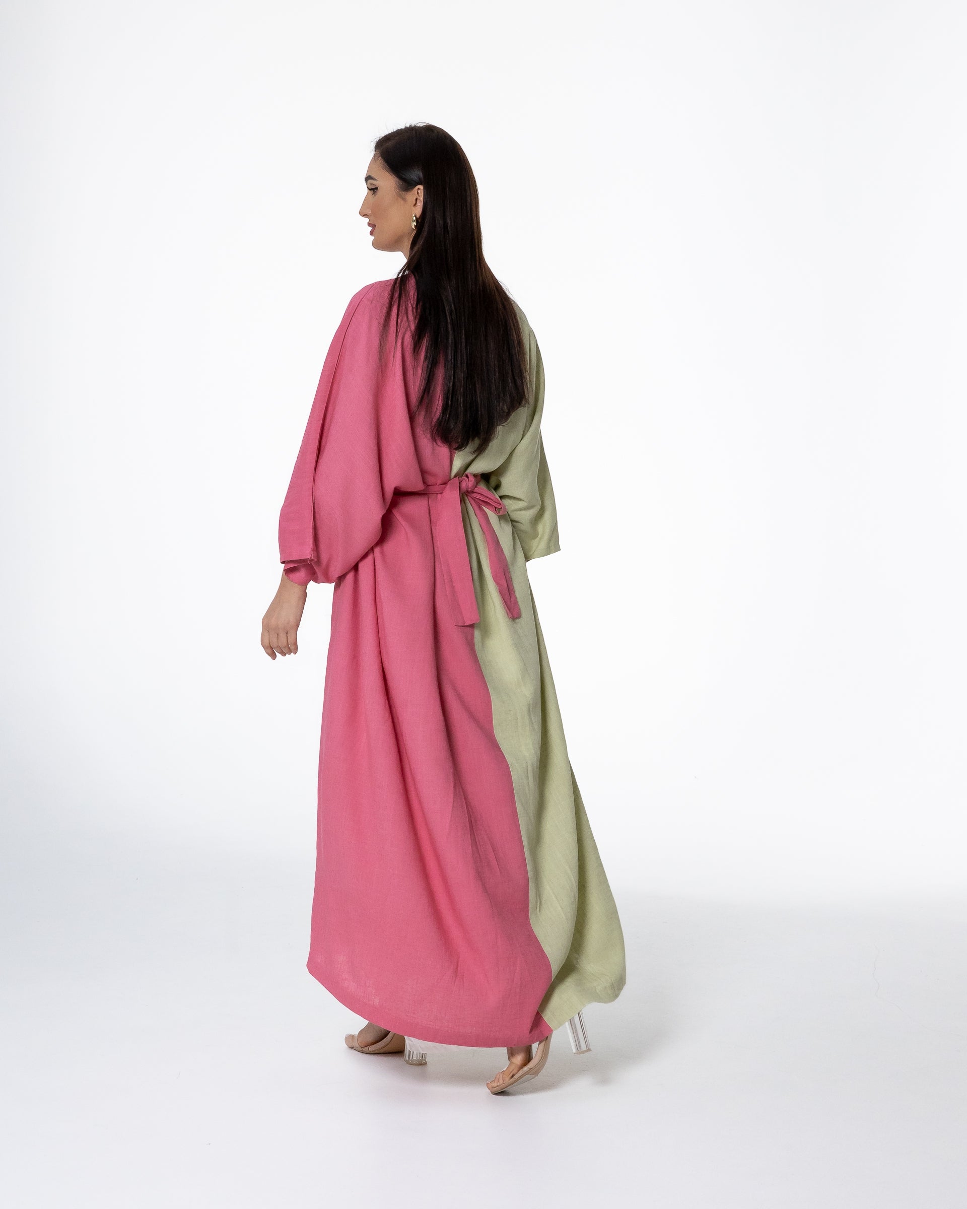 Dual-Tone Watermelon Bisht