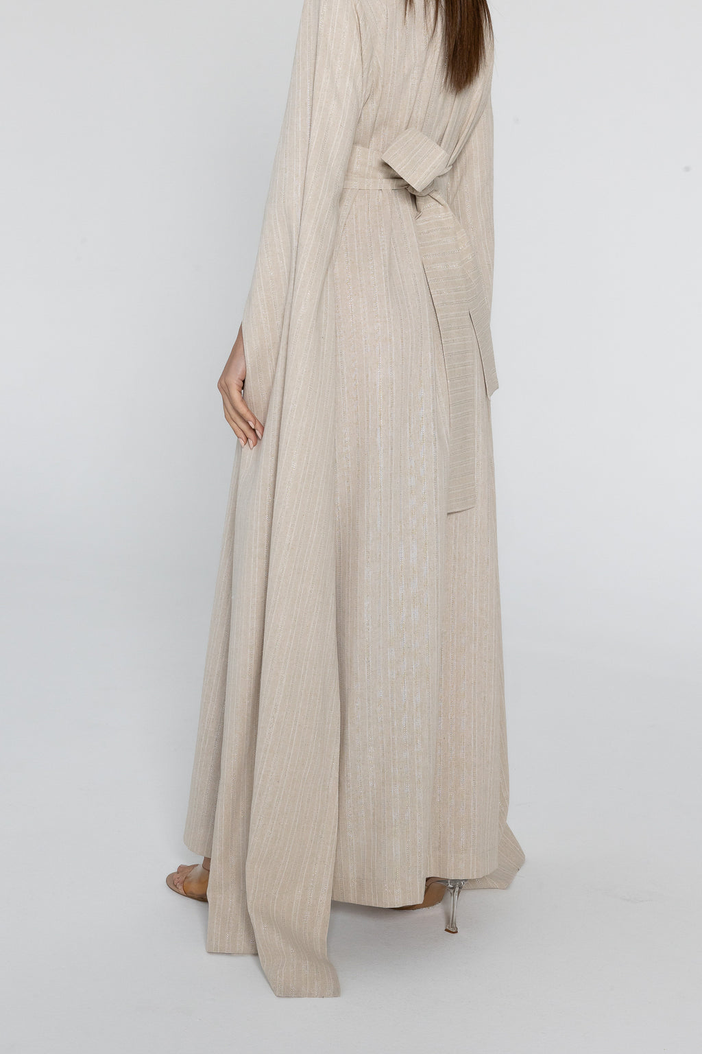 Beige Embellished Kaftan