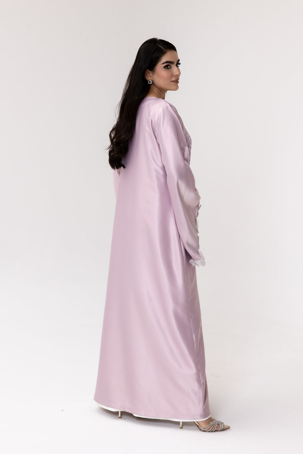 Lilac Kaftan with Butterfly Sleeves