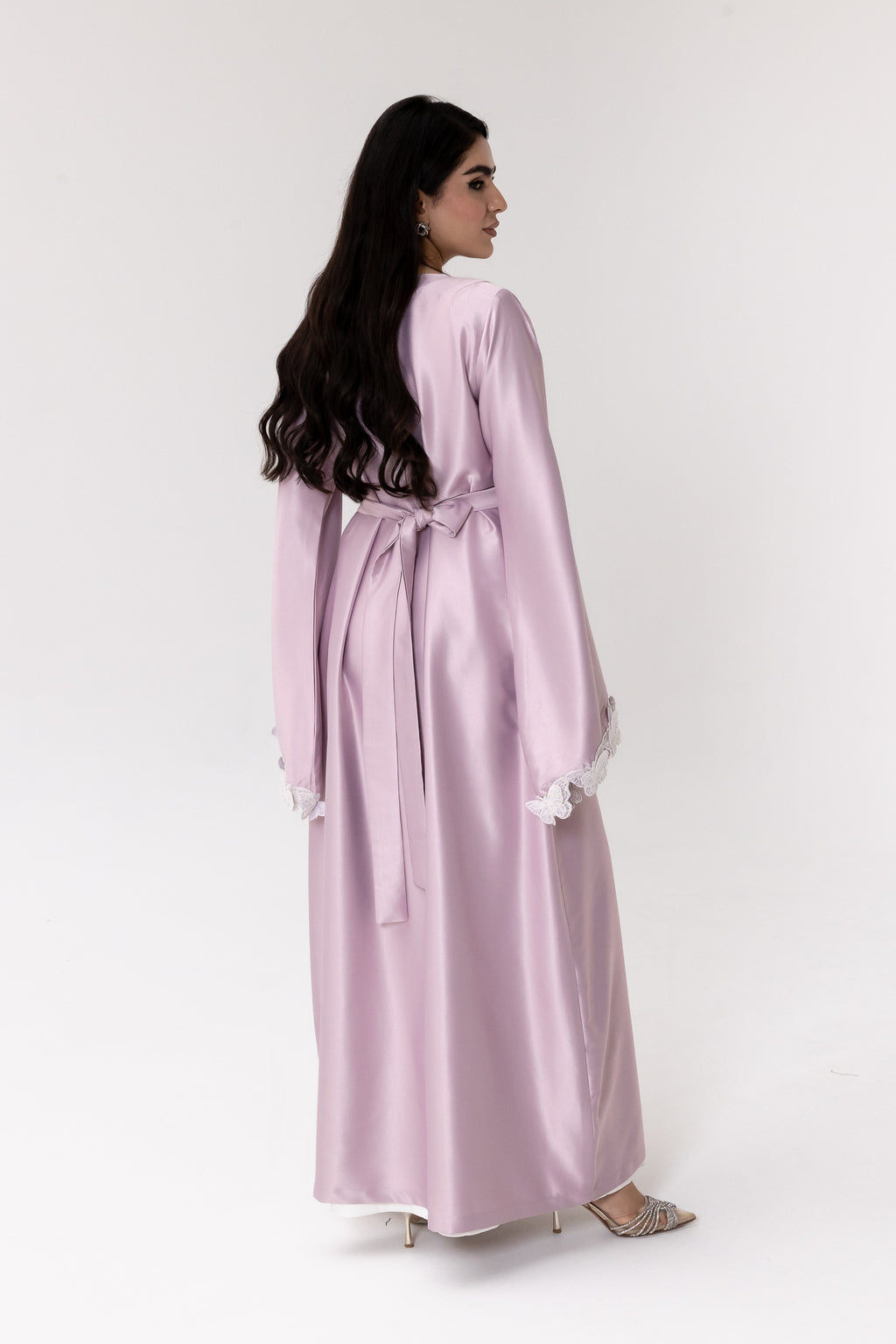 Lilac Kaftan with Butterfly Sleeves