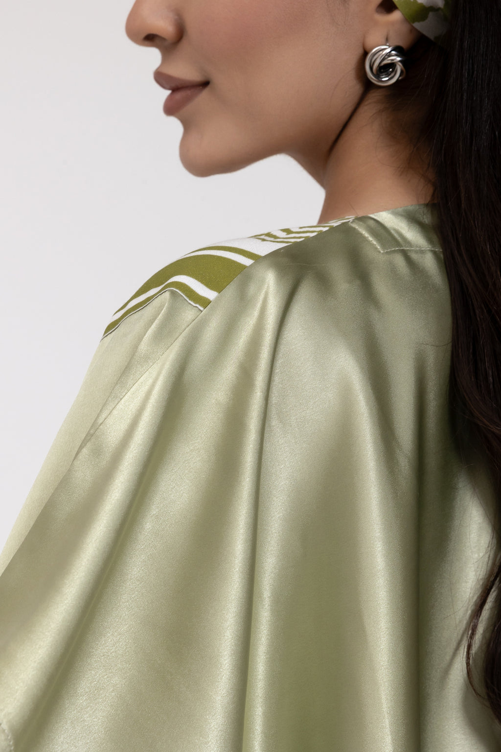 Lime Keffiyeh Kaftan