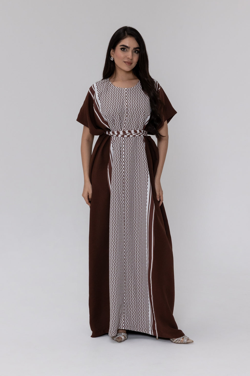 Brown Keffiyeh Kaftan