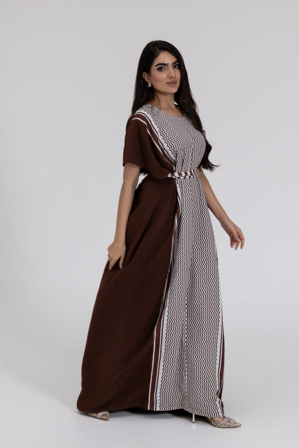 Brown Keffiyeh Kaftan