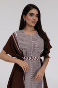 Brown Keffiyeh Kaftan