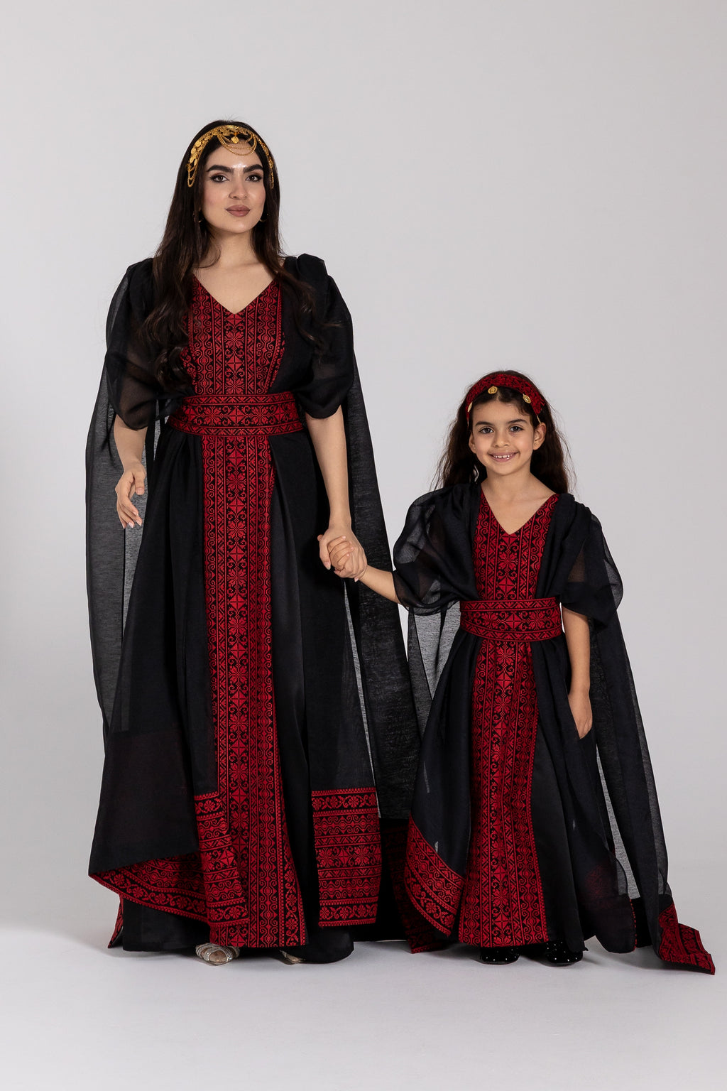Kids Black Cape Kaftan