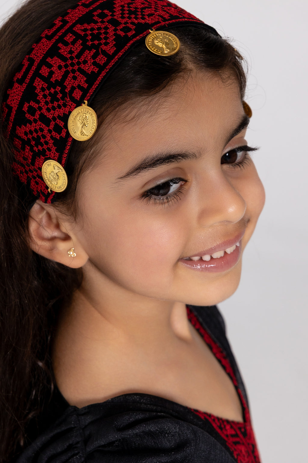 Kids Black Cape Kaftan