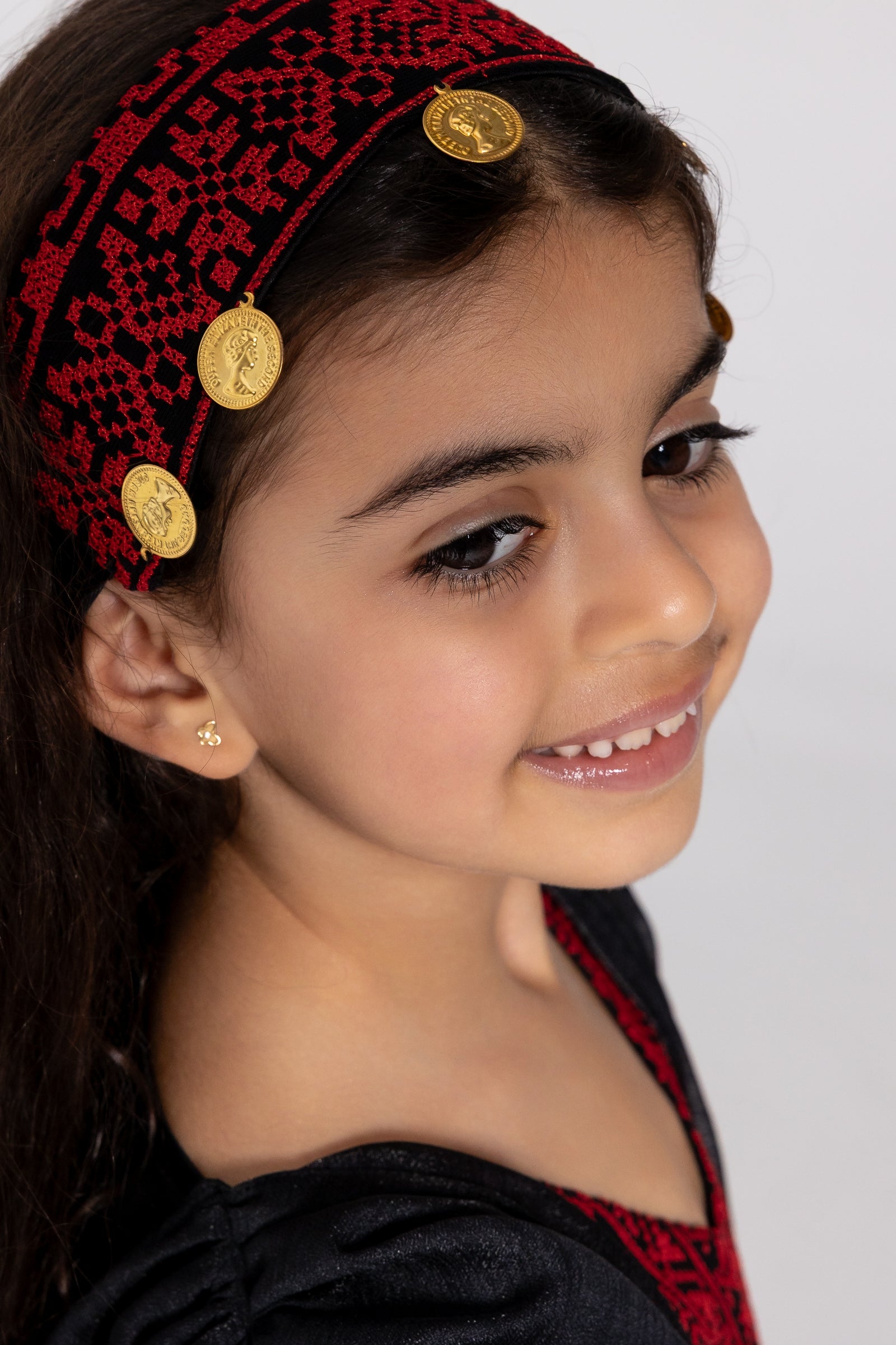 Kids Black Cape Kaftan