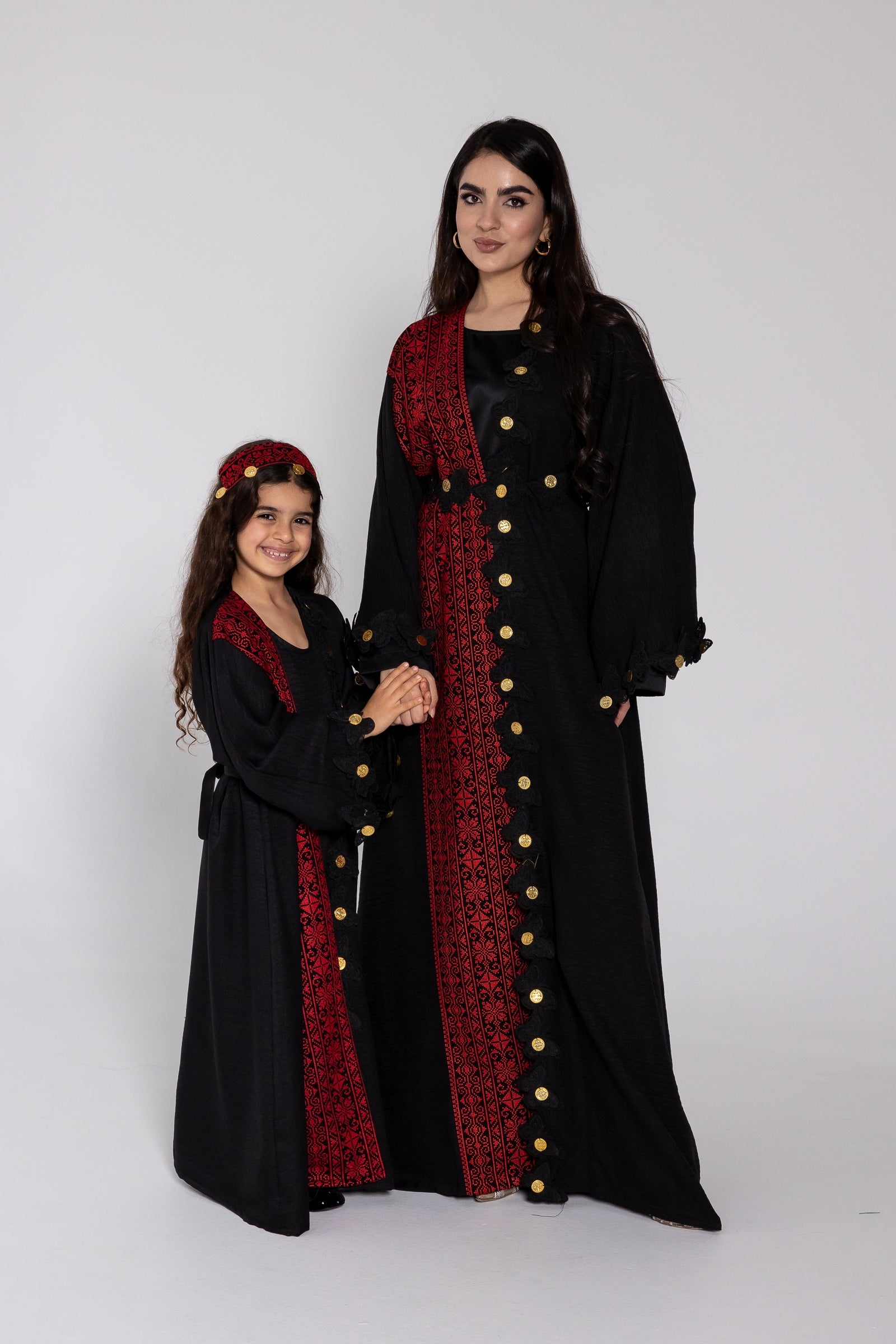 Kids Abaya with Butterfly Appliqué