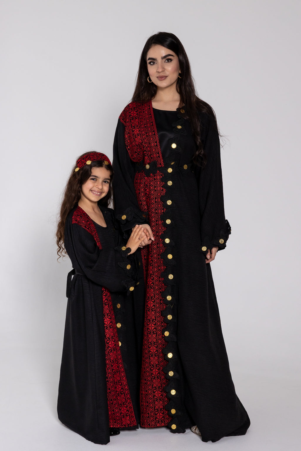 Kids Abaya with Butterfly Appliqué