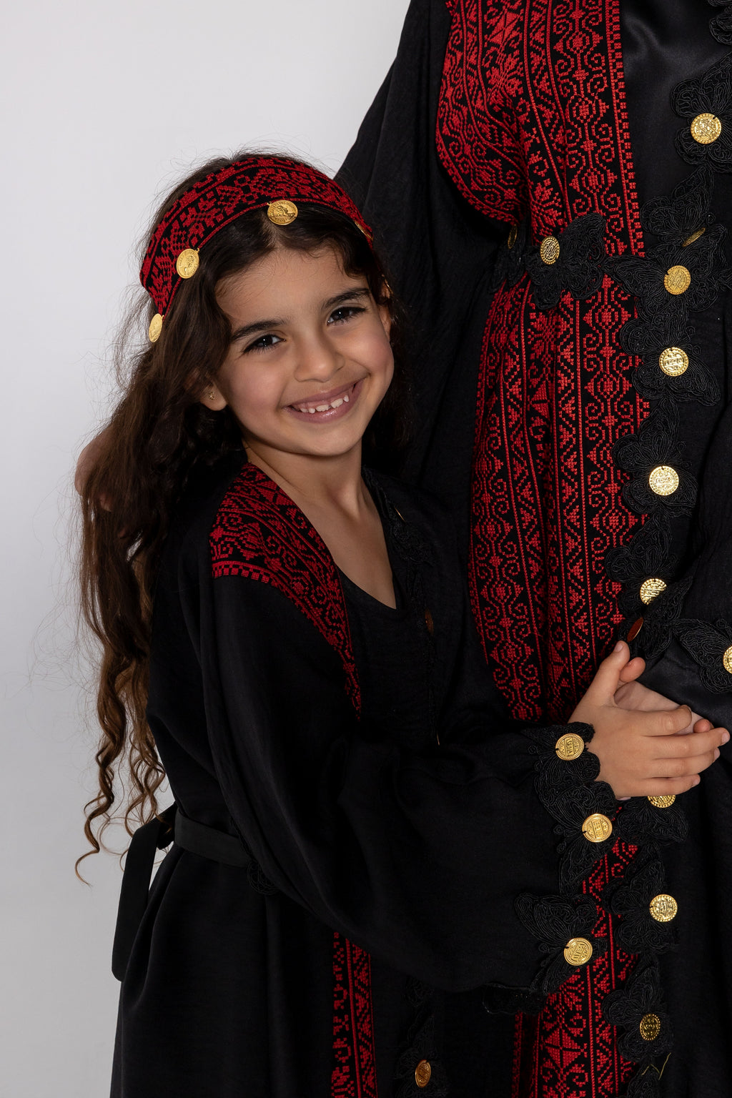 Kids Abaya with Butterfly Appliqué