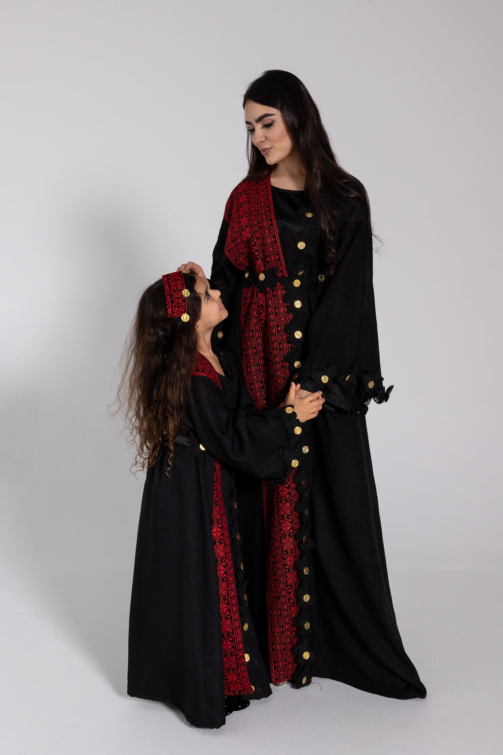 Kids Abaya with Butterfly Appliqué