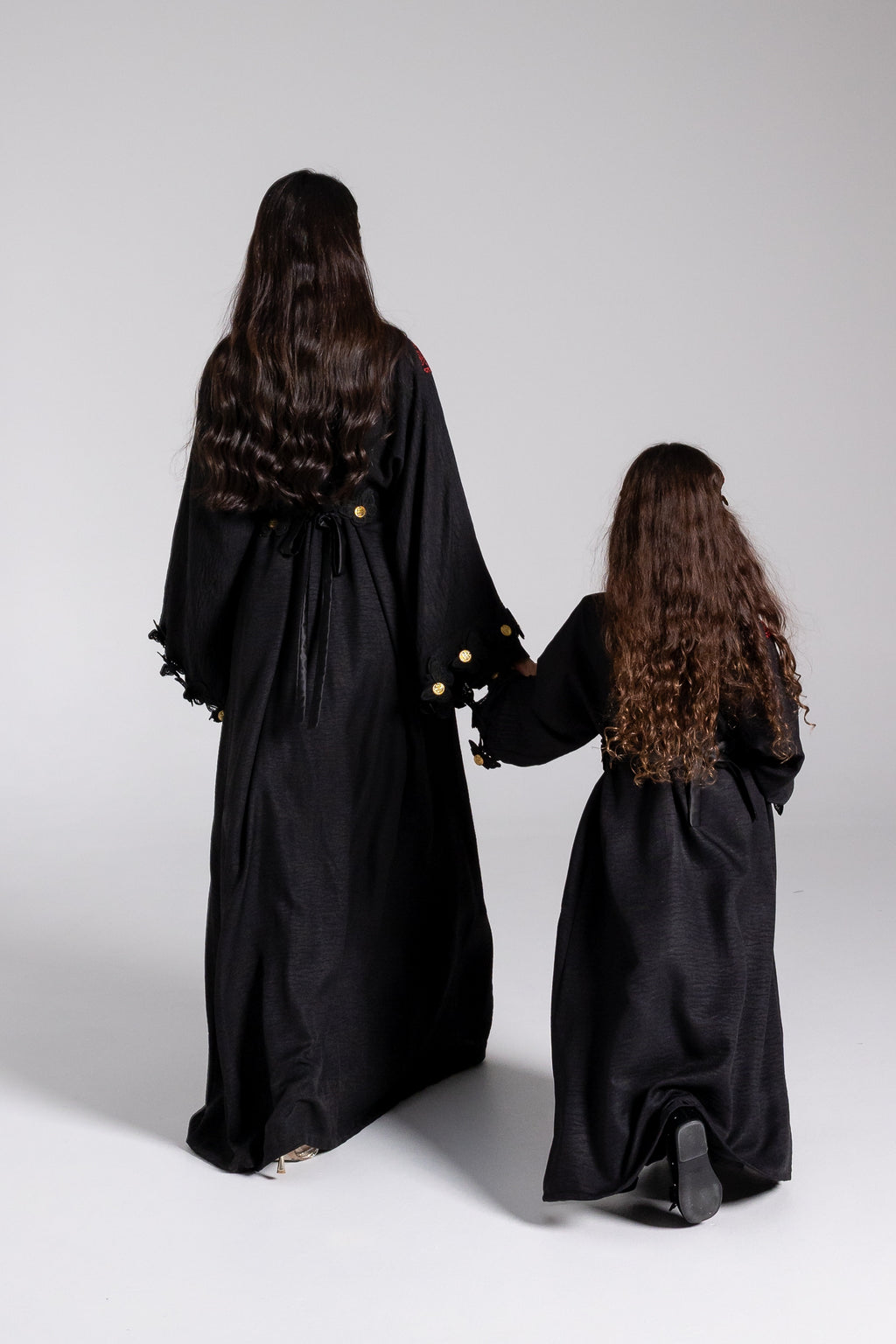 Kids Abaya with Butterfly Appliqué