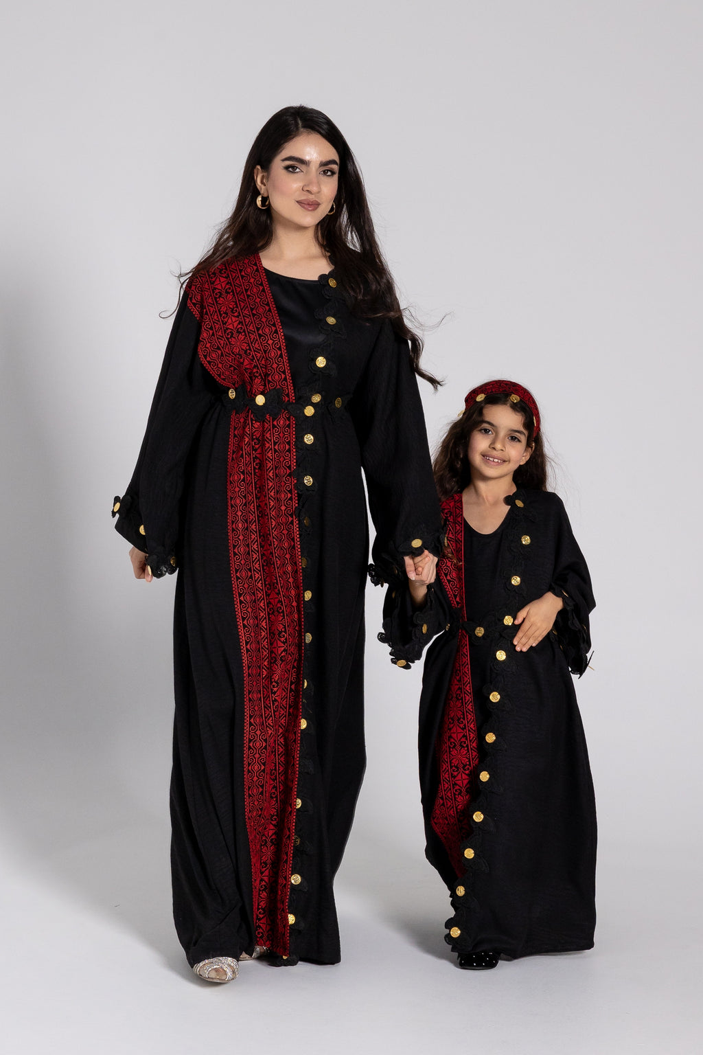 Kids Abaya with Butterfly Appliqué