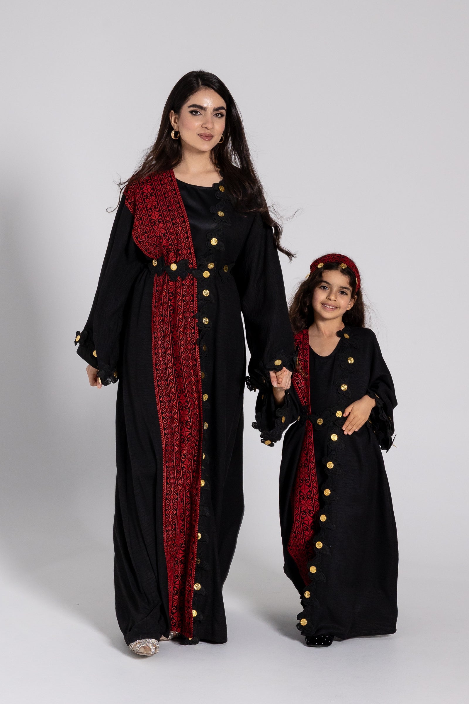 Kids Abaya with Butterfly Appliqué