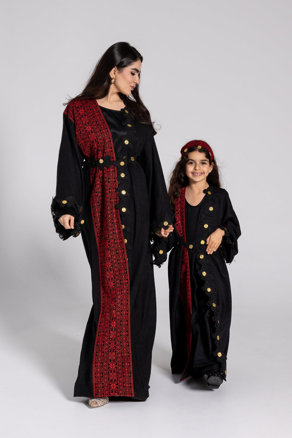 Kids Abaya with Butterfly Appliqué