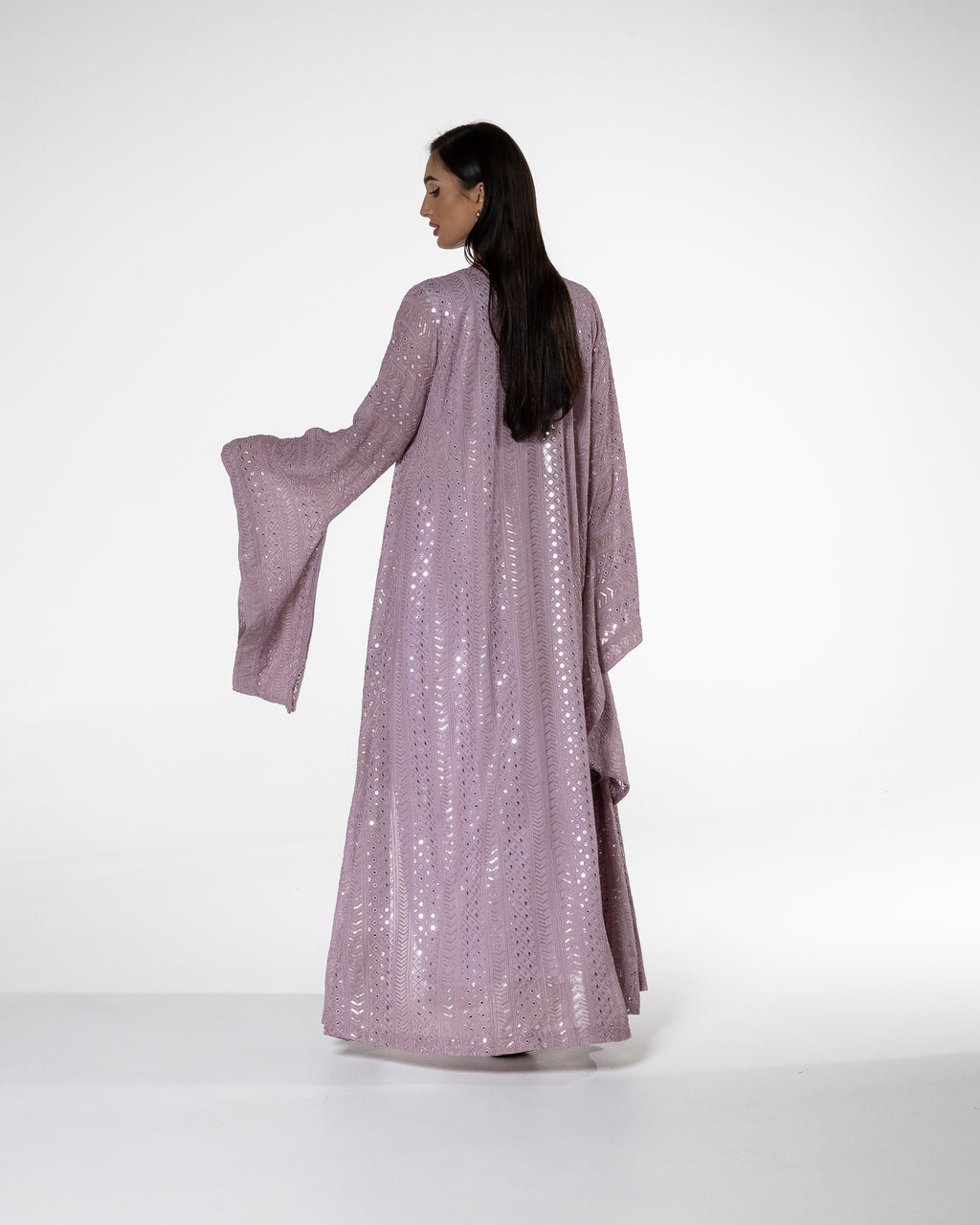 Lavender Kaftan with Shimmery Dress
