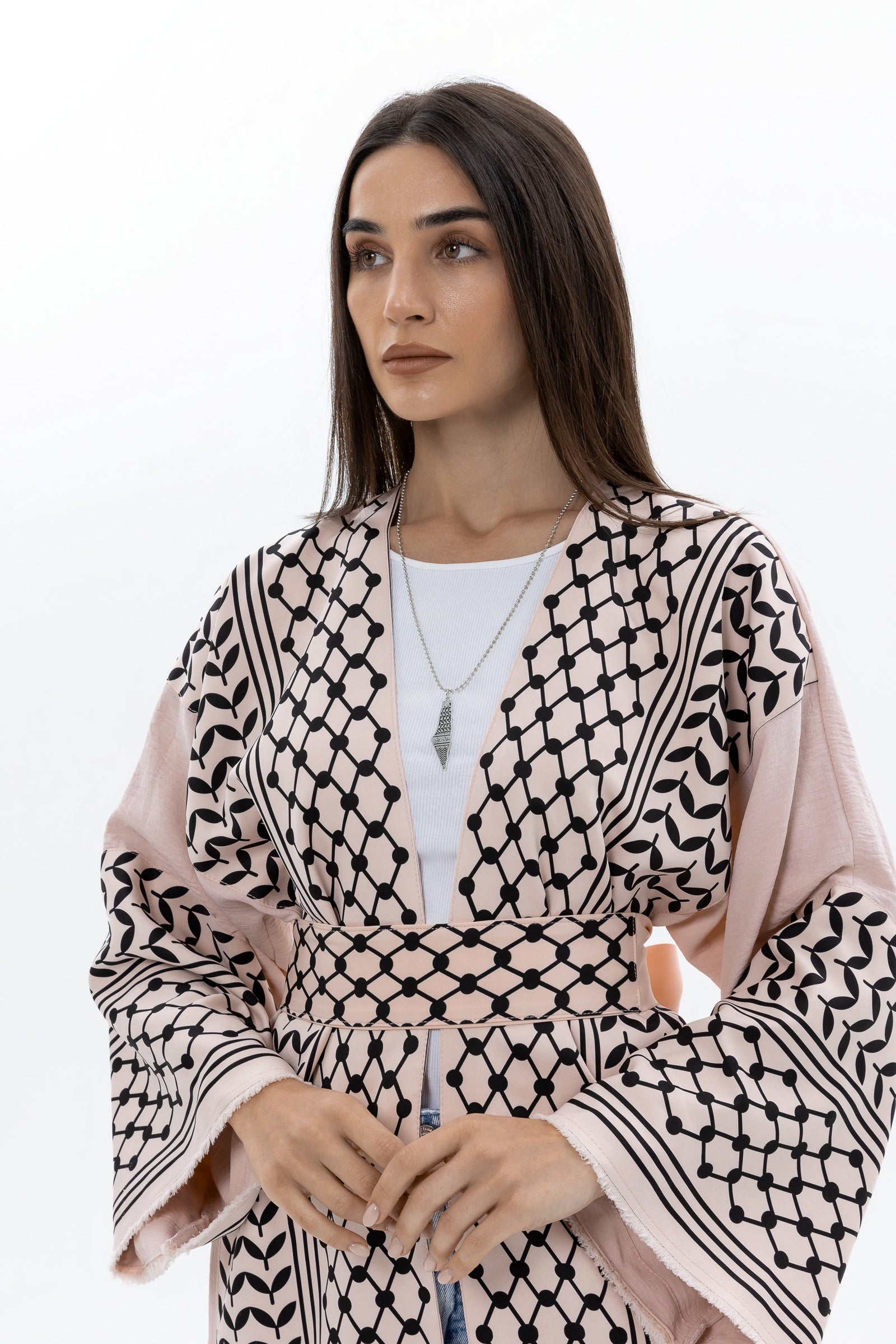 pink keffiyeh dress Keffiyeh Dress