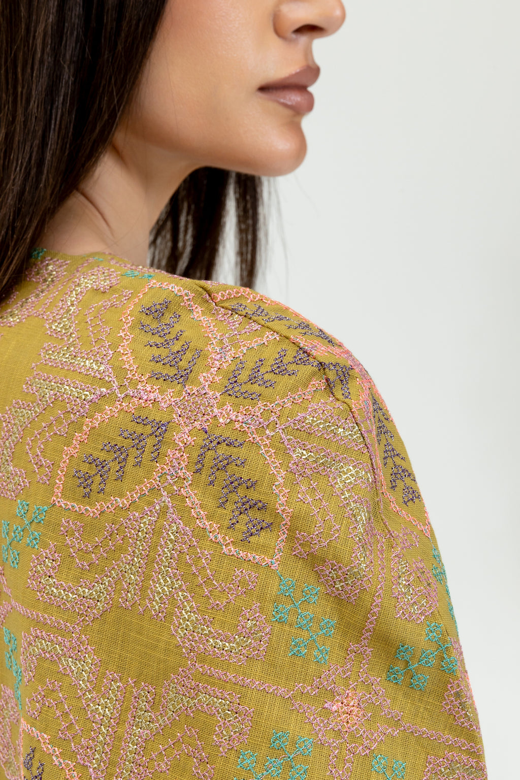 Gold Embroidered Cape