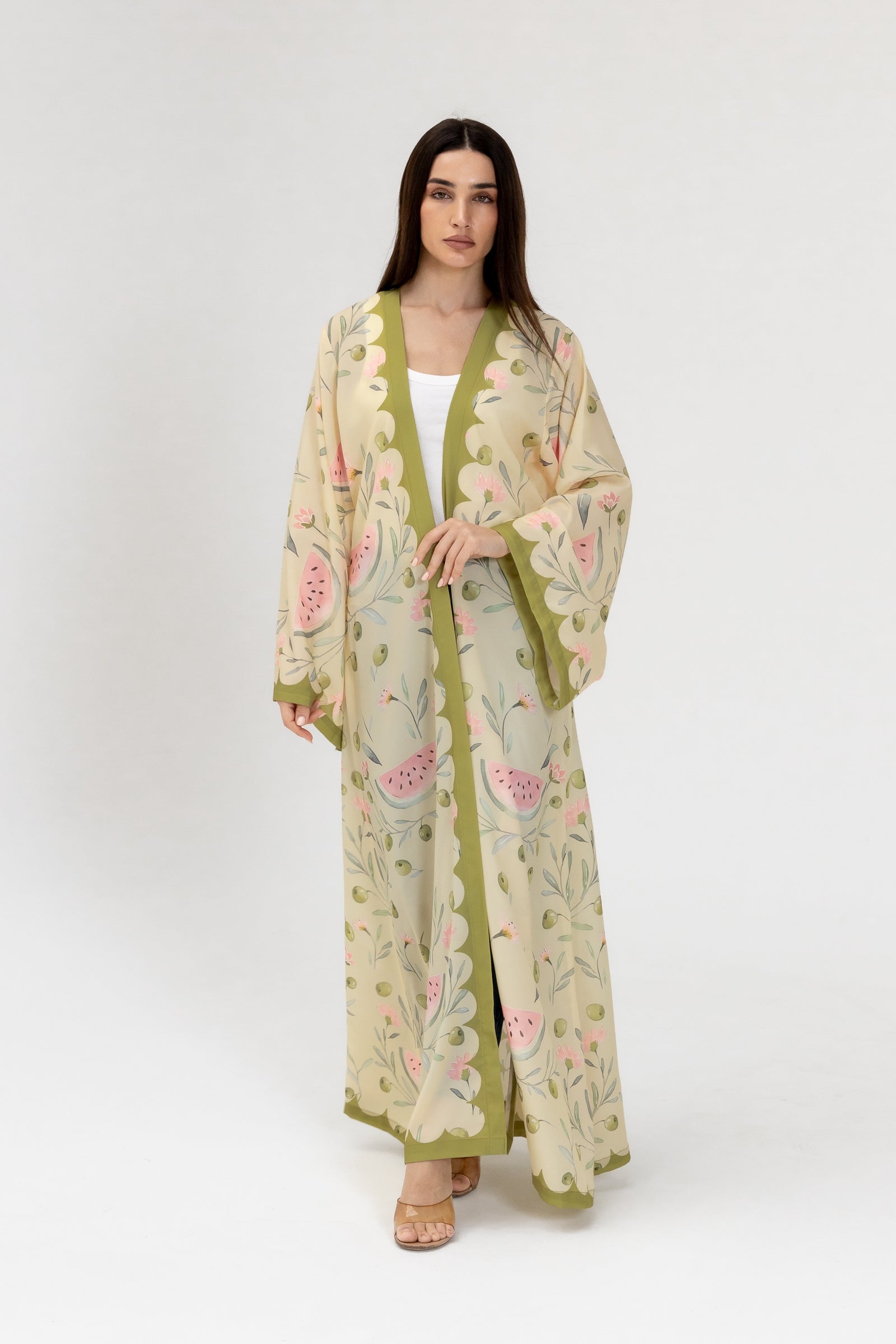 Green Watermelon Abaya