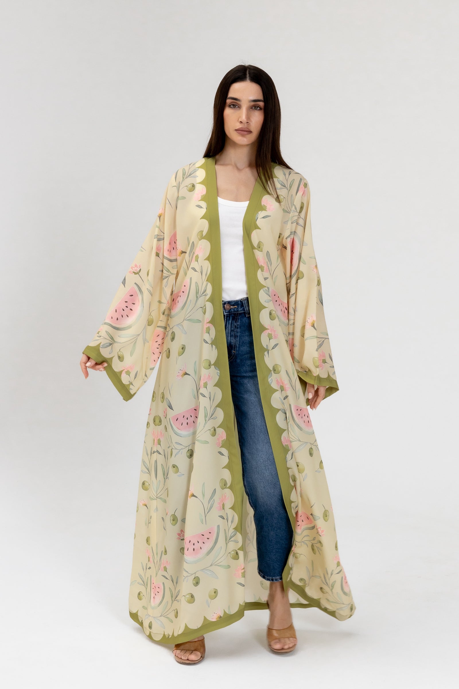 Green Watermelon Abaya
