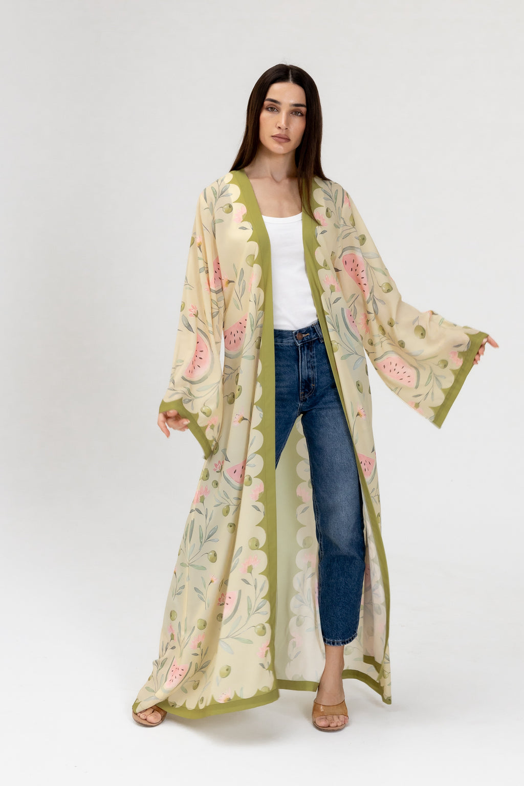 Green Watermelon Abaya