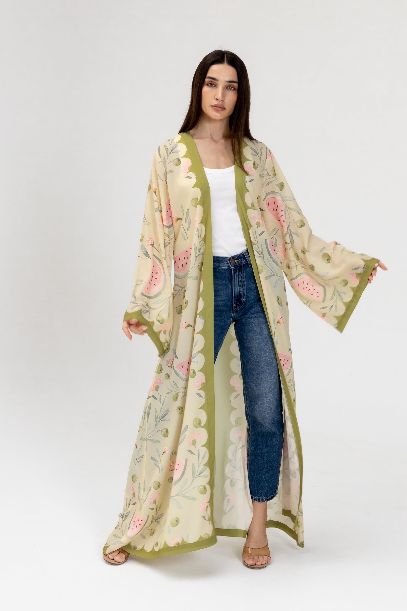 Green Watermelon Abaya