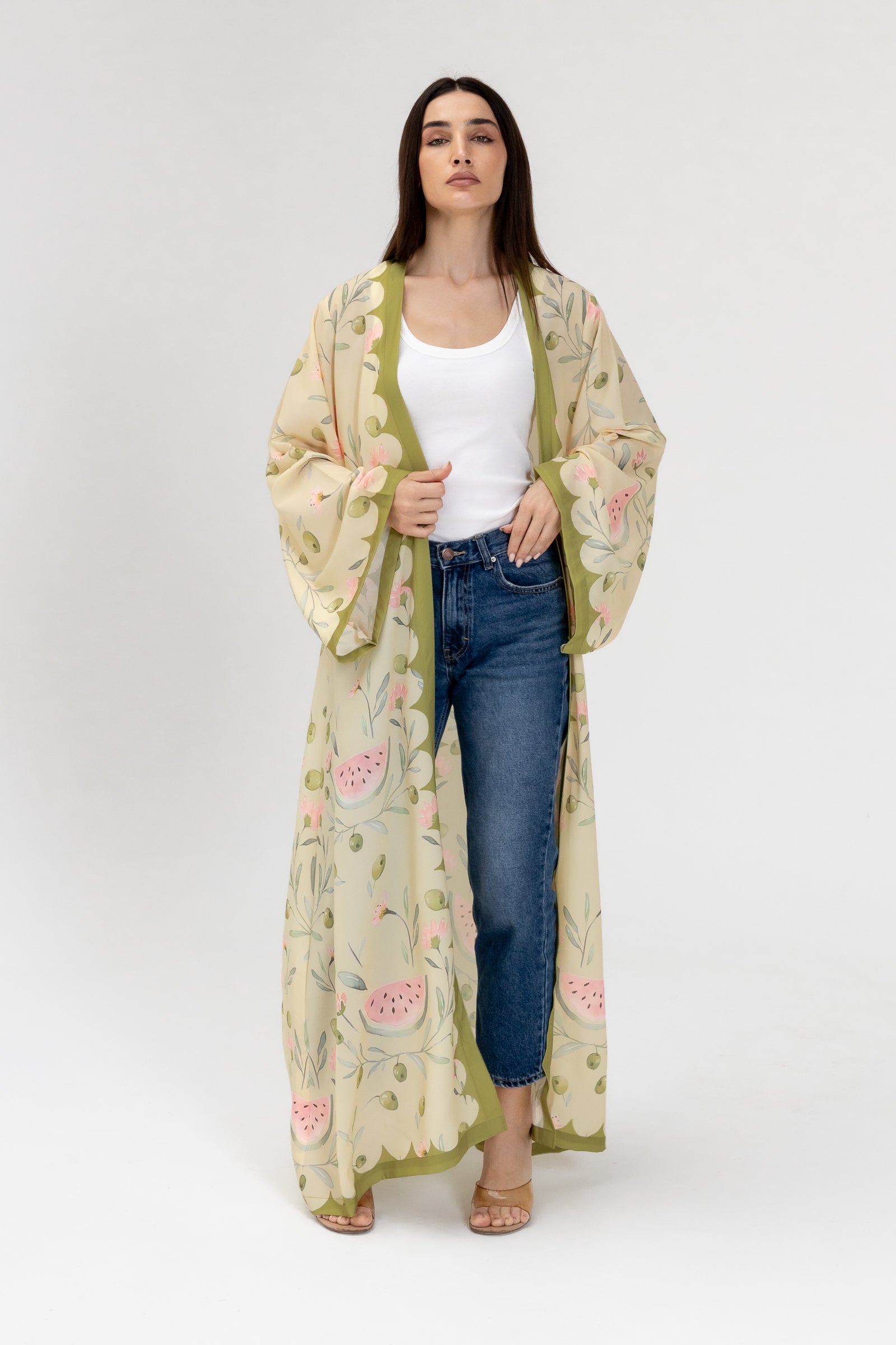 Green Watermelon Abaya