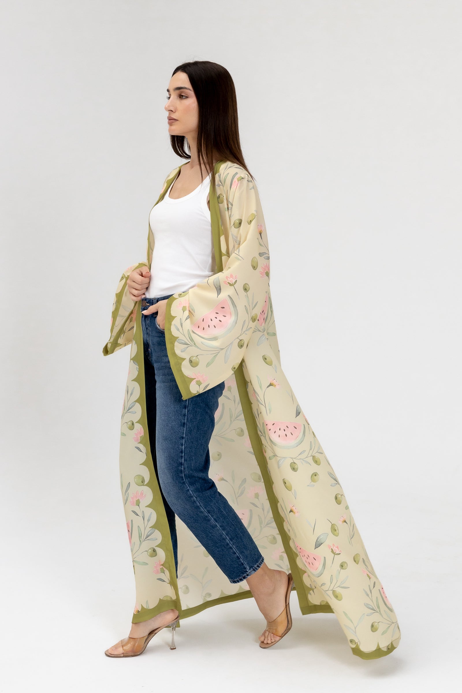 Green Watermelon Abaya