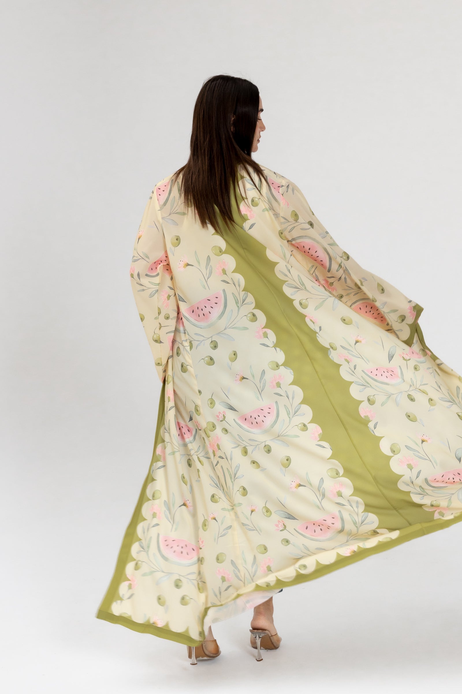 Green Watermelon Abaya