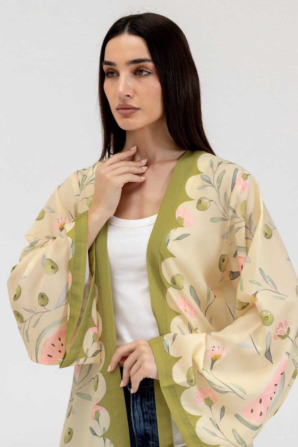 Green Watermelon Abaya