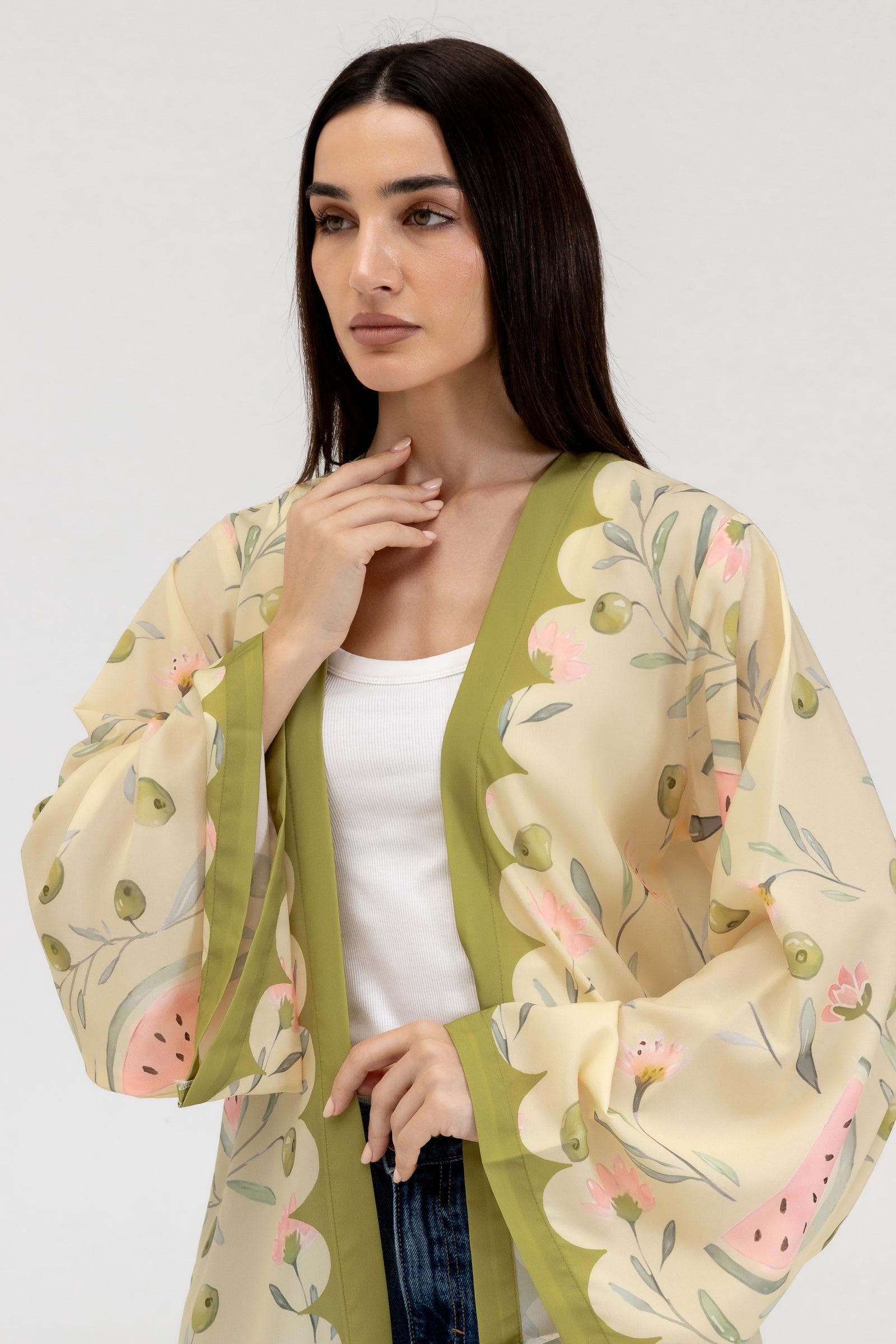 Green Watermelon Abaya
