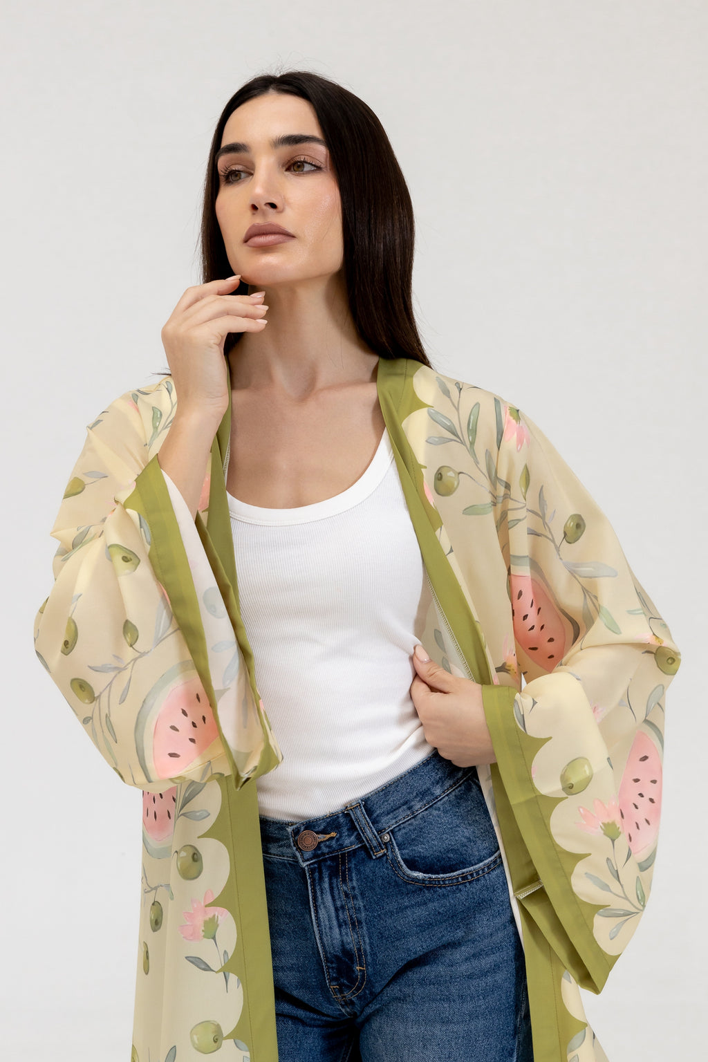 Green Watermelon Abaya