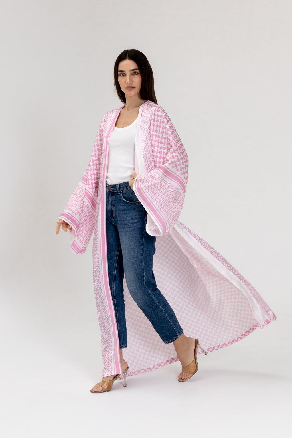 Keffiyeh Pink Abaya