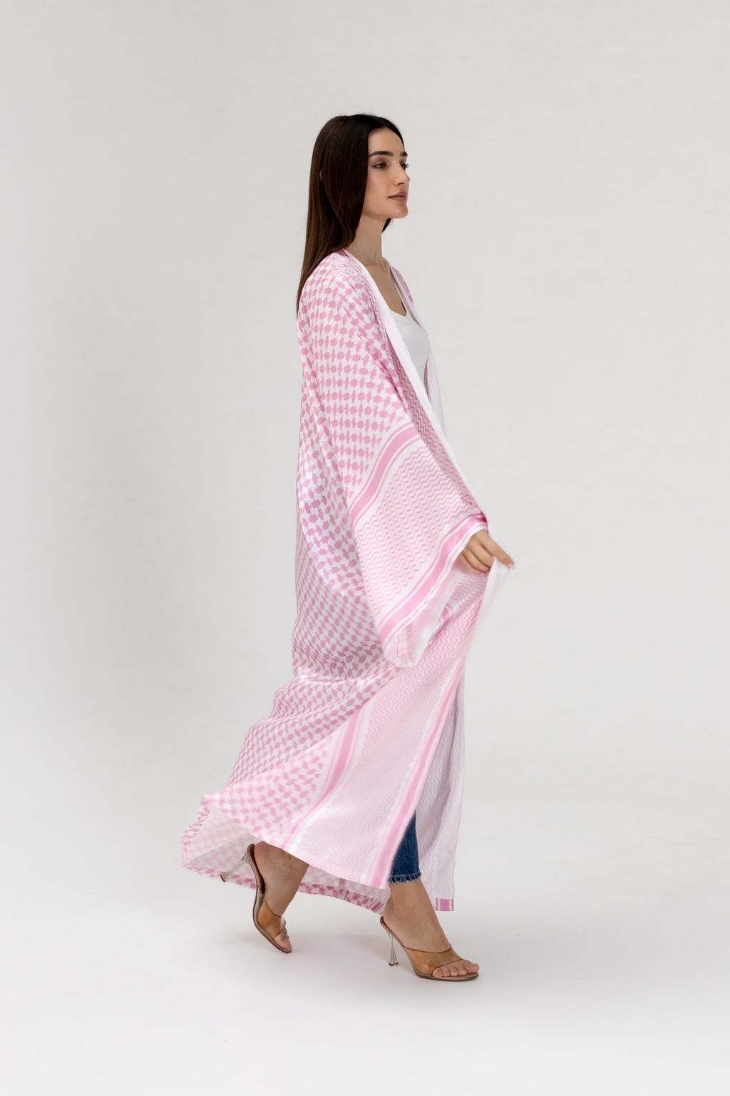 Keffiyeh Pink Abaya