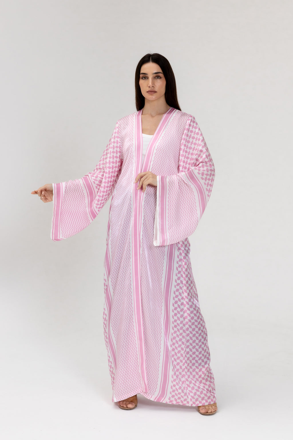 Keffiyeh Pink Abaya