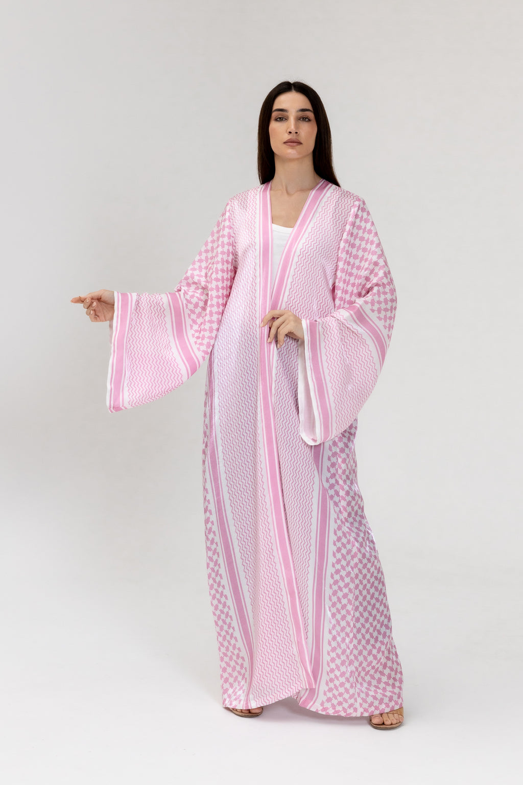 Keffiyeh Pink Abaya