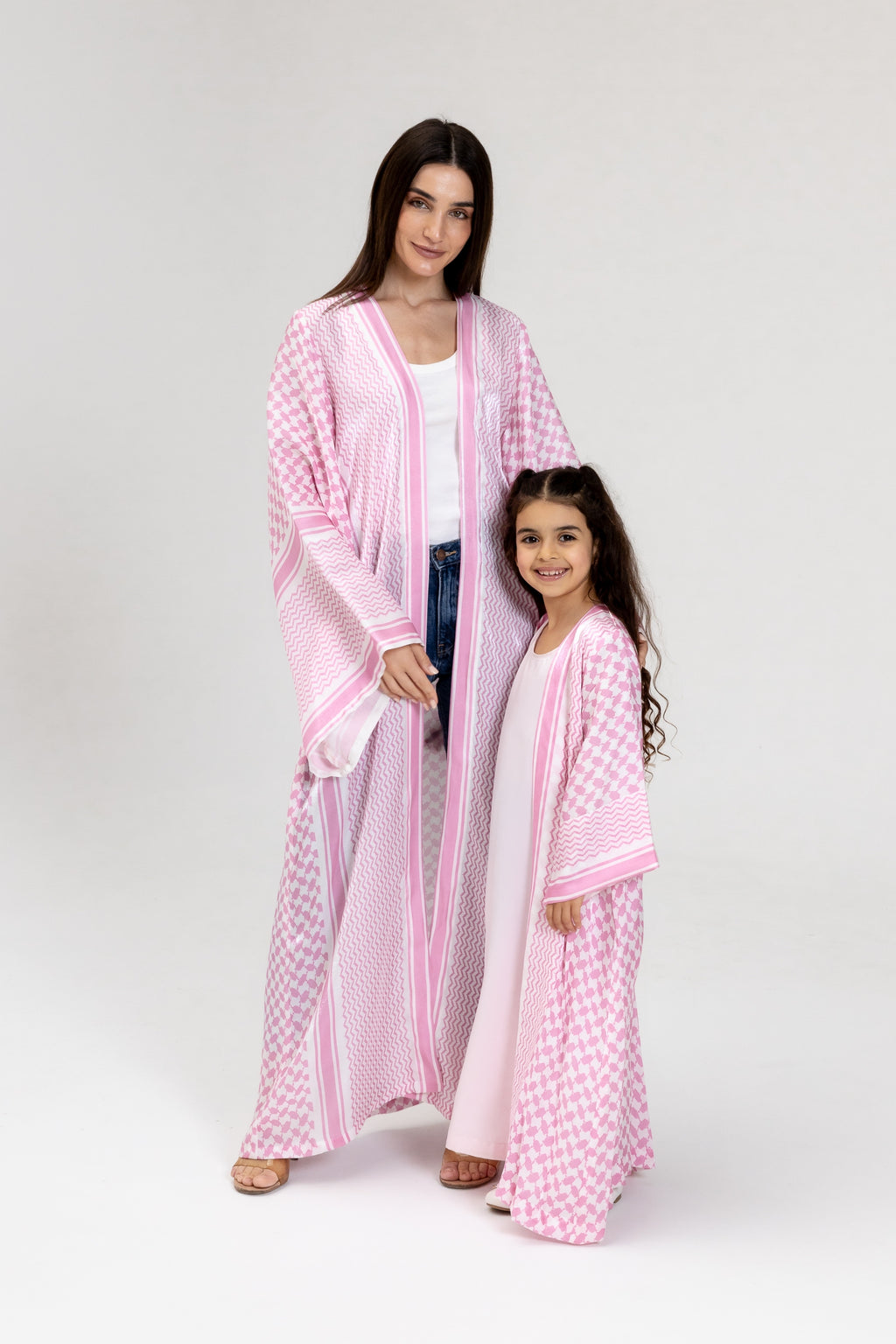 Kid Keffiyeh Pink Abaya