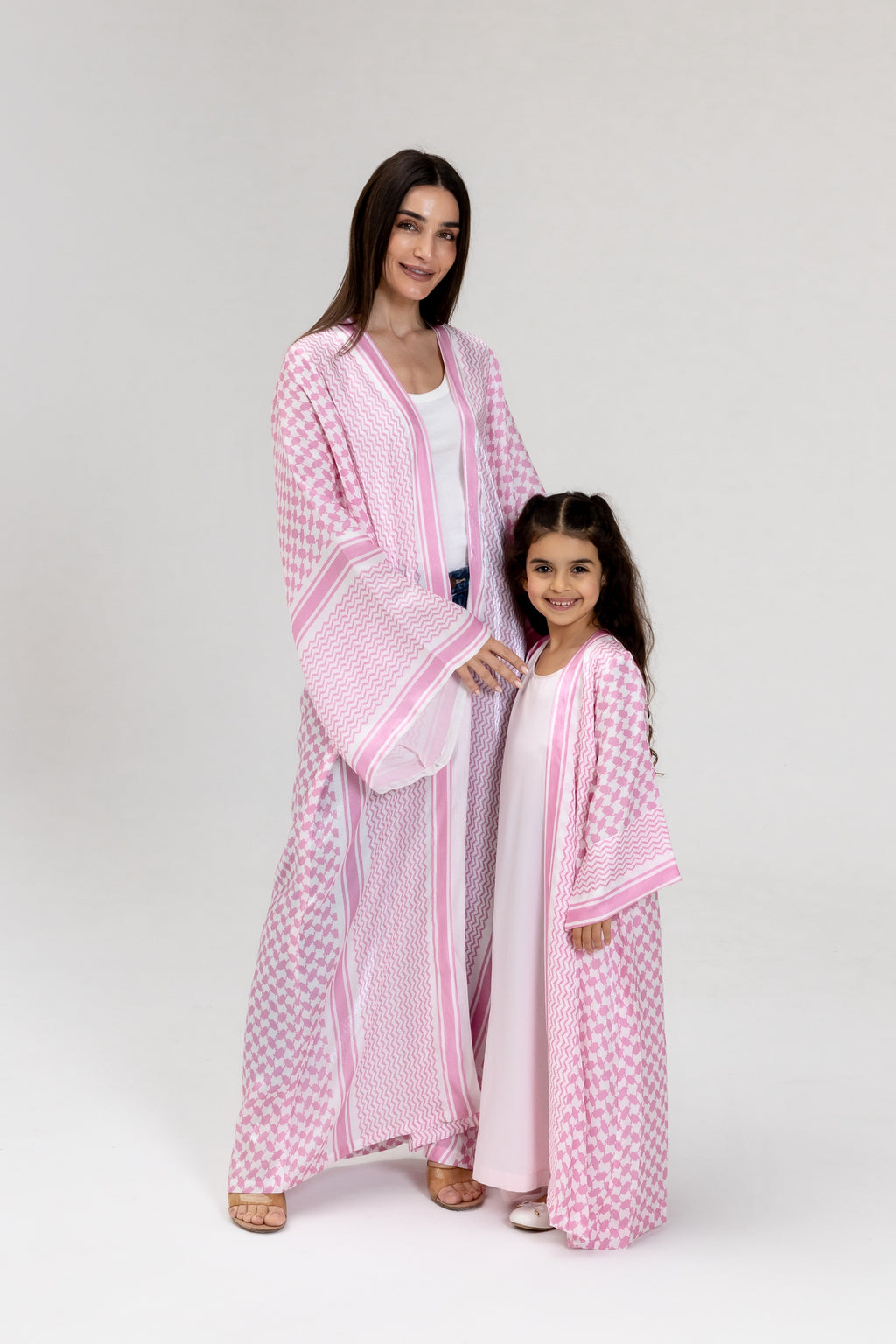 Kid Keffiyeh Pink Abaya