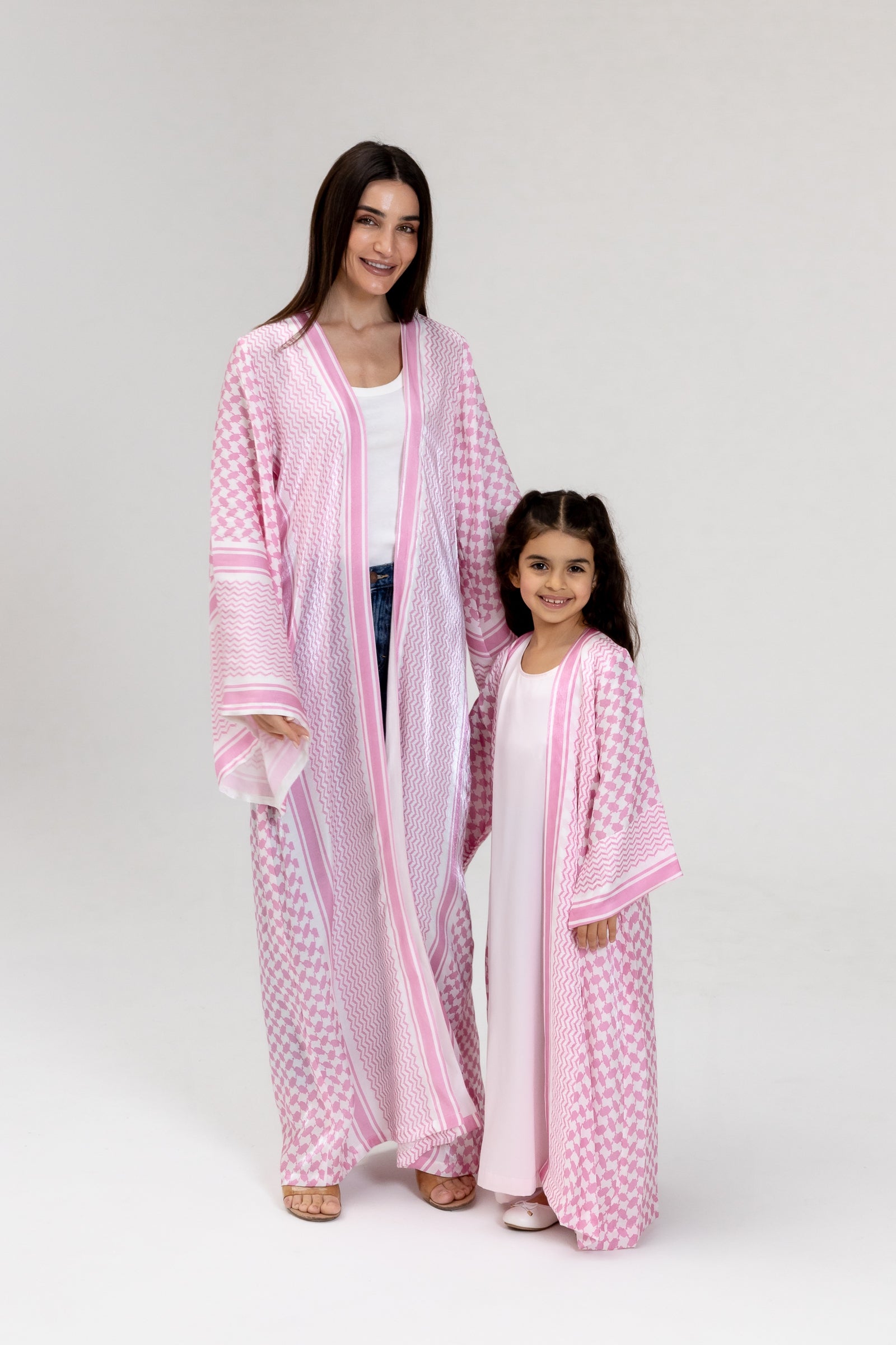 Kid Keffiyeh Pink Abaya