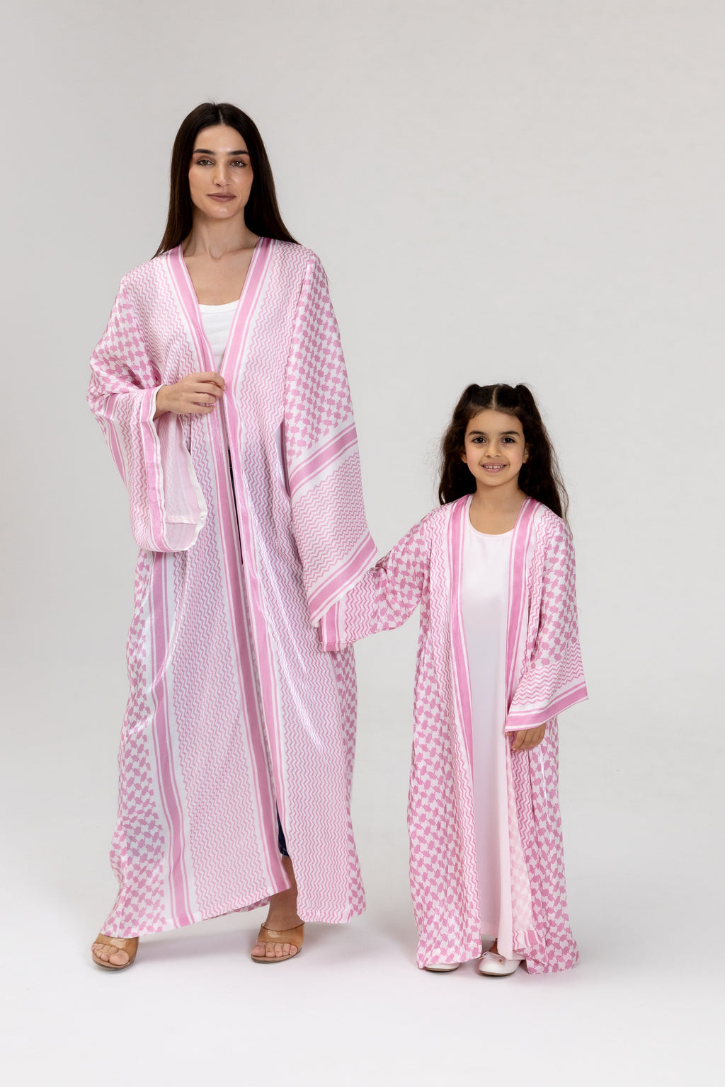 Kid Keffiyeh Pink Abaya