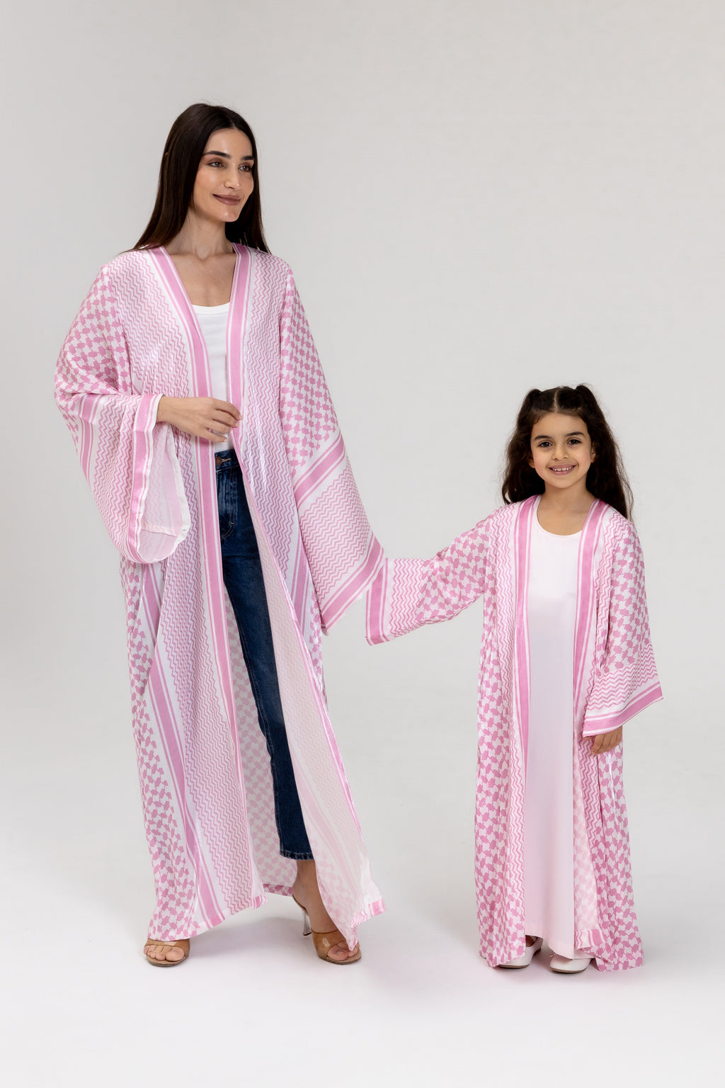 Kid Keffiyeh Pink Abaya